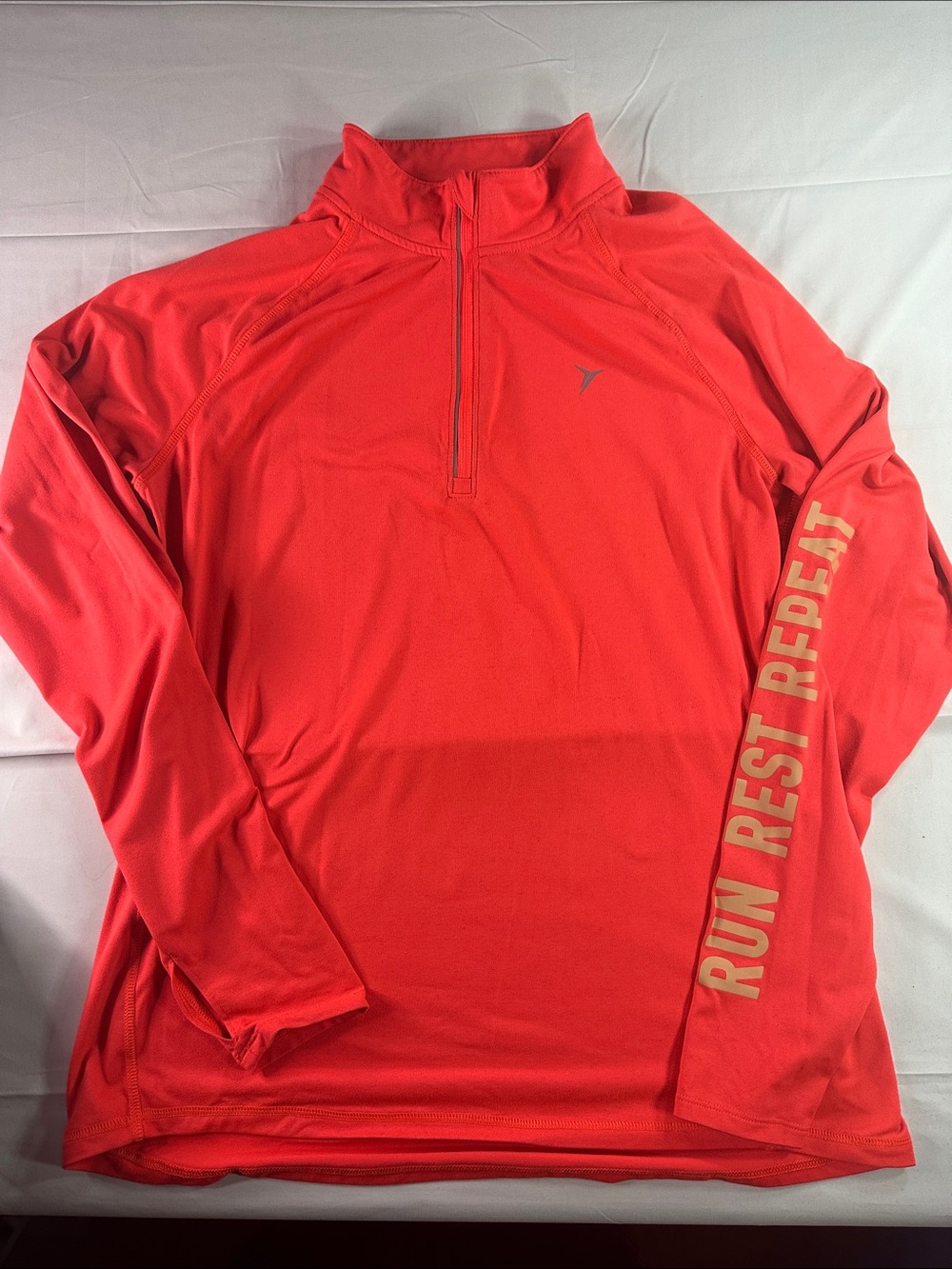 Old Navy Coral Quarter-Zip Performance Pullover
